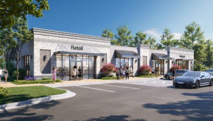 New Hope Village rendering building exterior