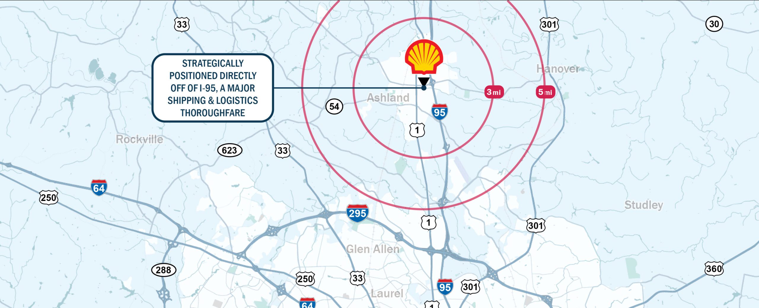 Ashland, VA locator map