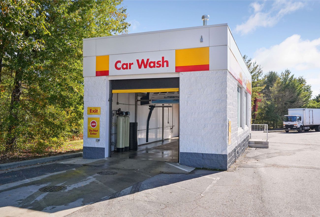 Shell gas station car wash