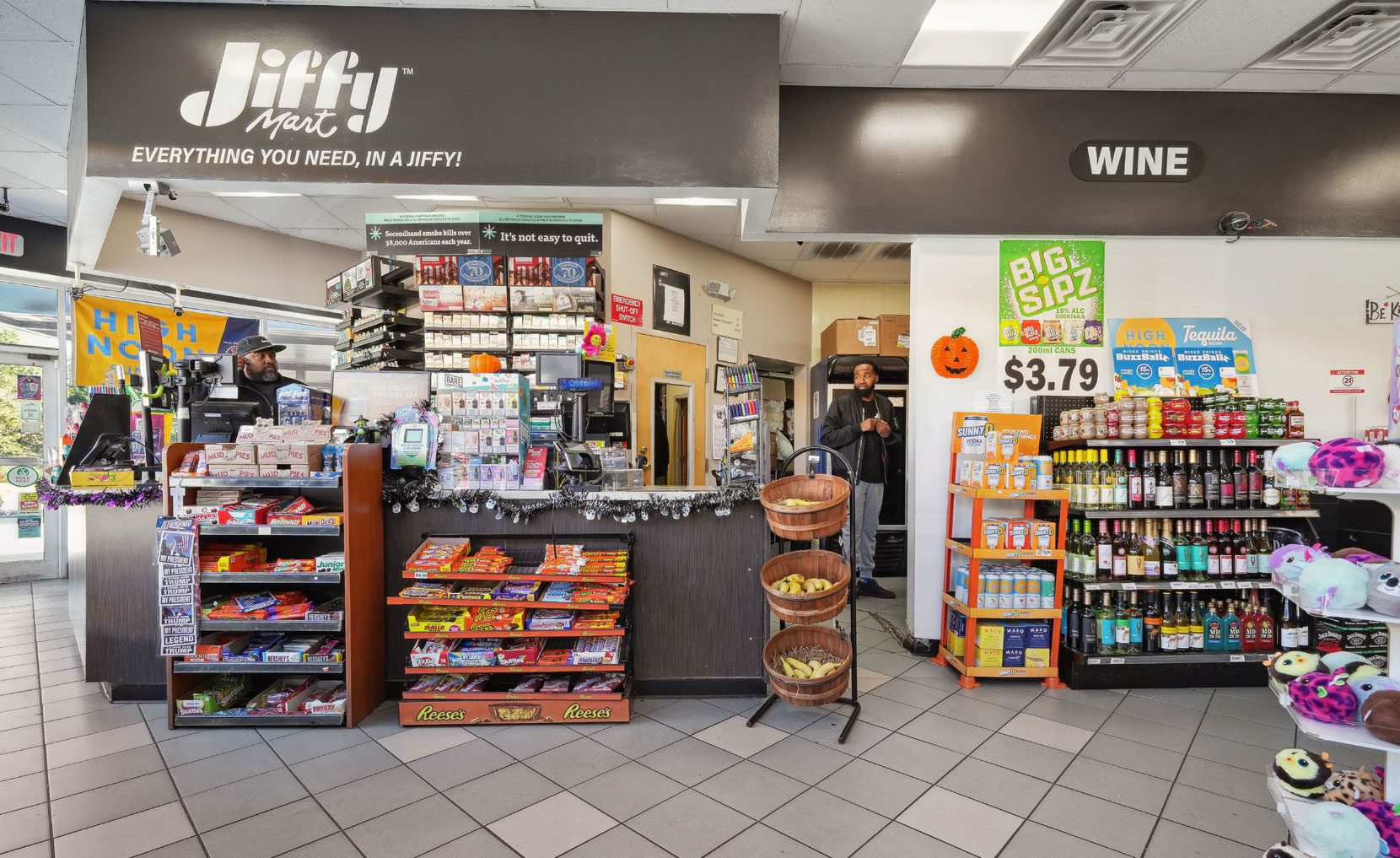 Shell gas station Jiffy Mart convenience Store interior