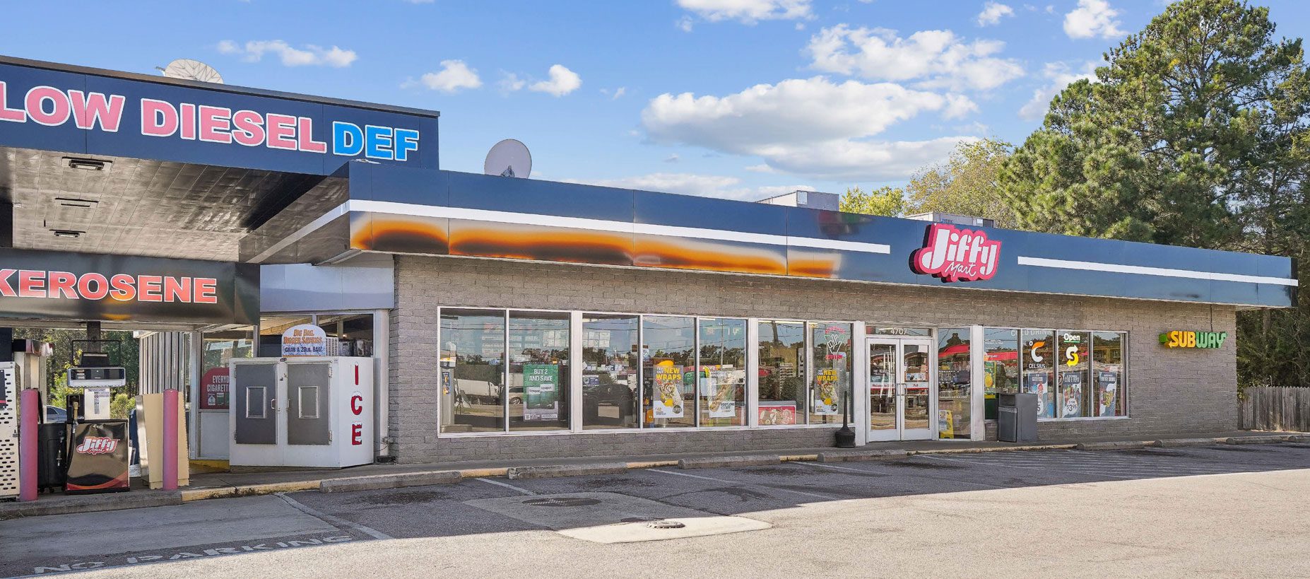 Shell Gas station/Jiffy Mart Convenience and Subway Store