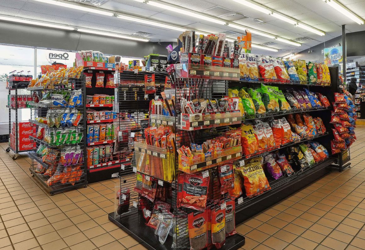 Interior of Shell Gas station/Jiffy Mart Convenience and Subway Store