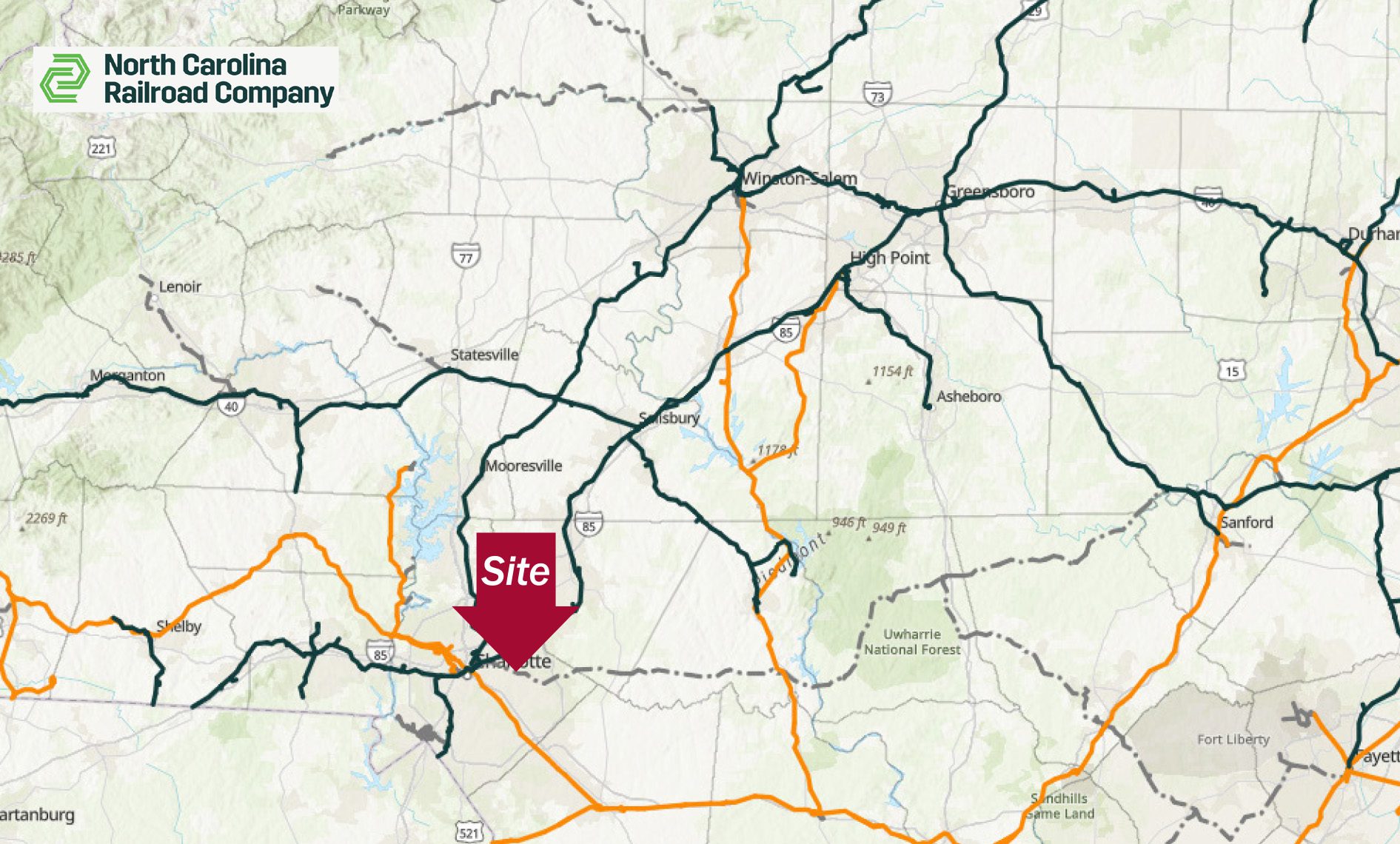 regional rail access map