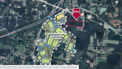 aerial map of property