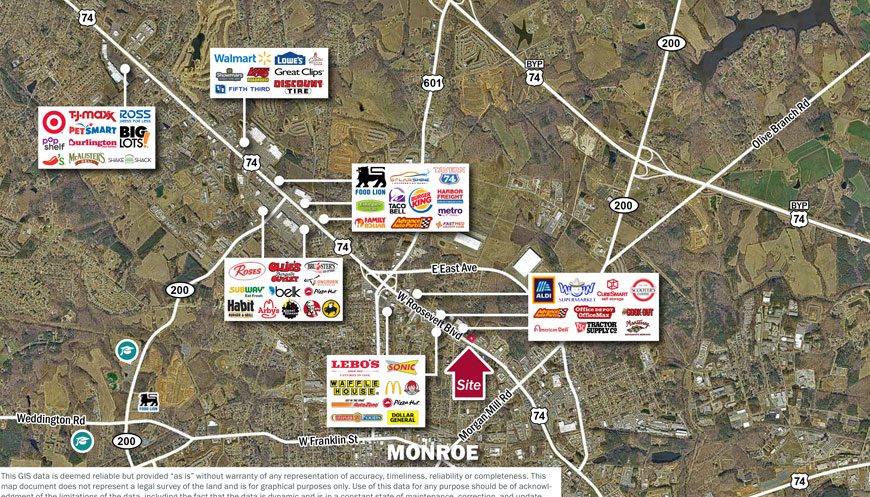 1004 W Roosevelt Blvd marketing aerial