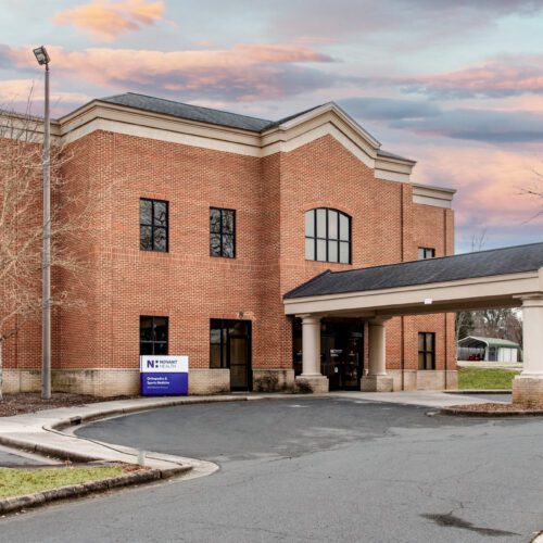 Brick Medical Office with awning