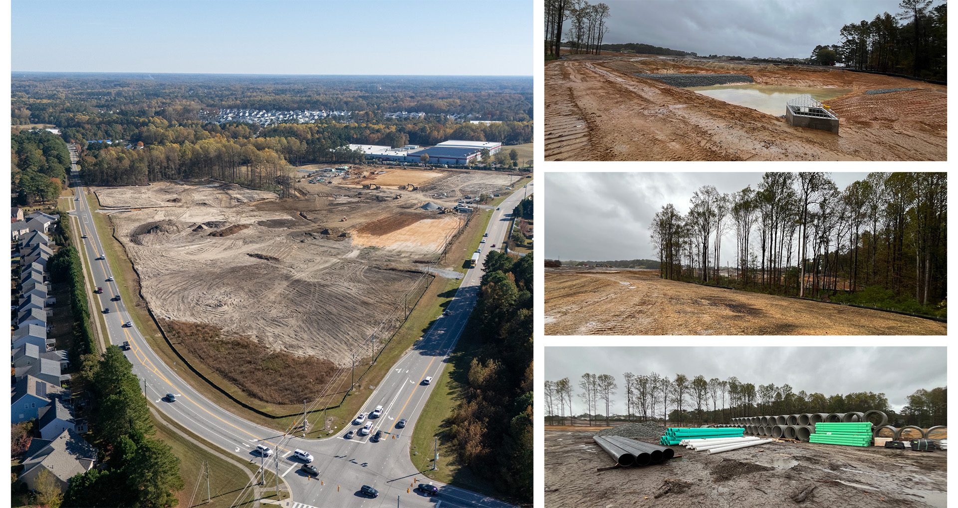Academy Village site construction photos in Fuquay-Varina, NC