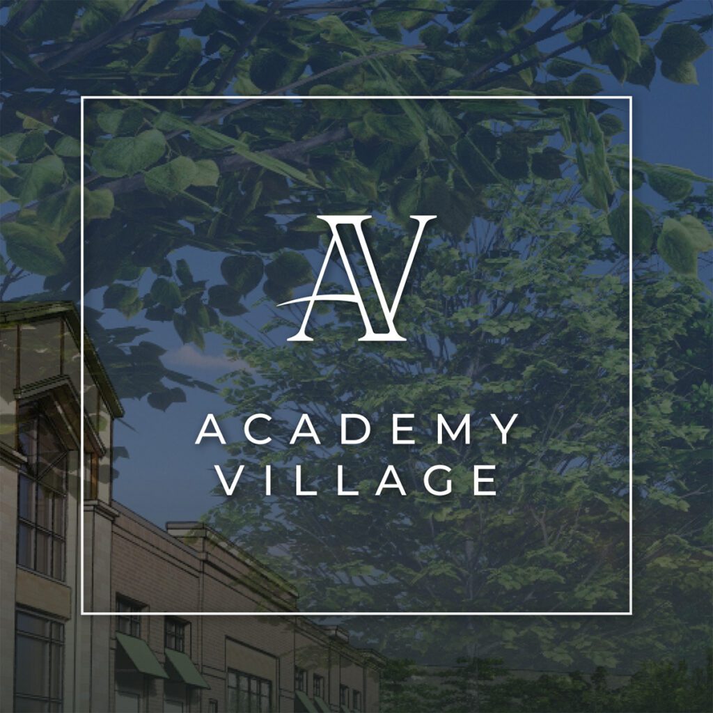 Academy Village logo - development in Fuquay-Varina, NC