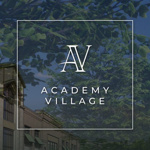 Academy Village logo - development in Fuquay-Varina, NC