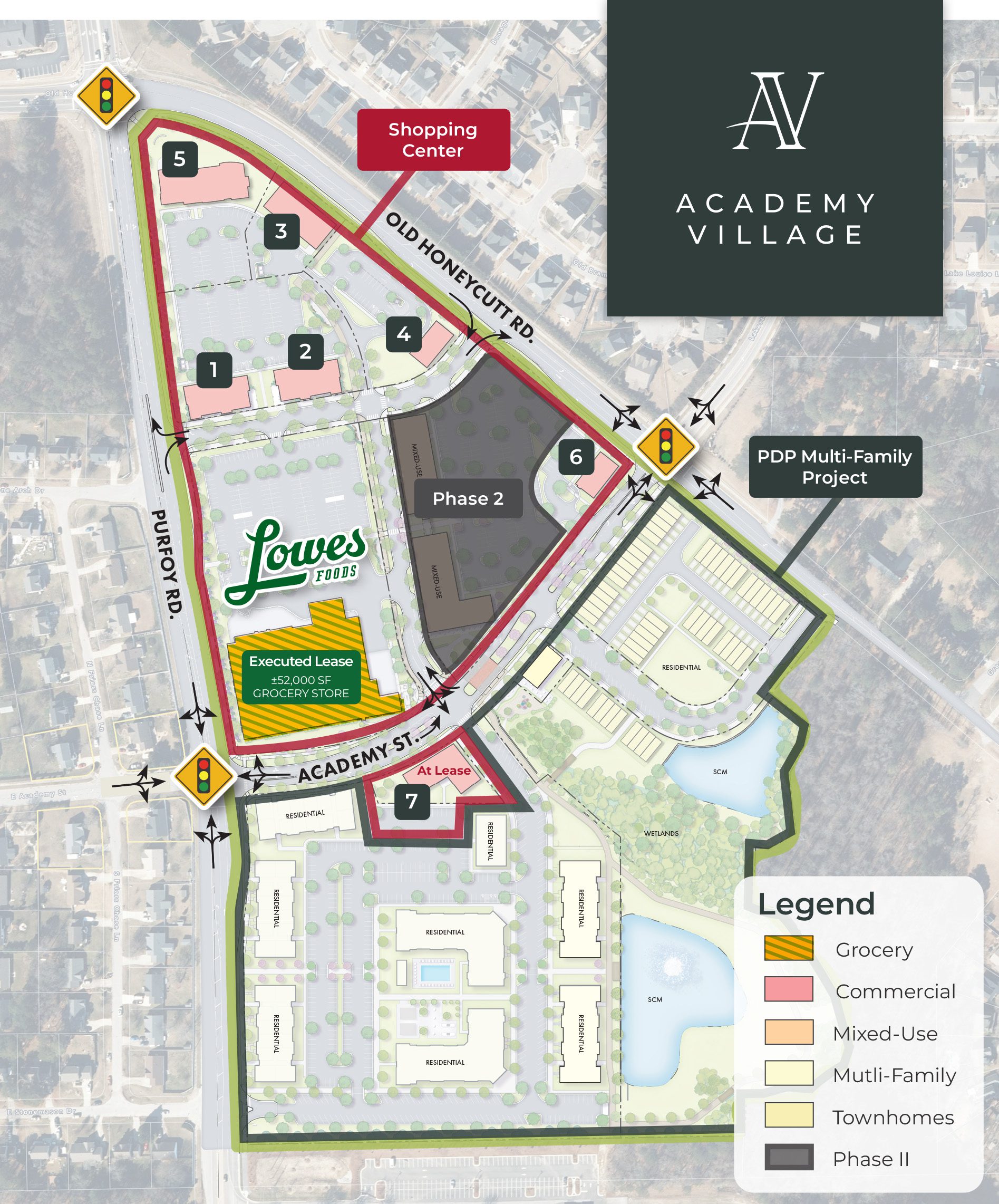 Academy Village master plan in Fuquay-Varina, NC