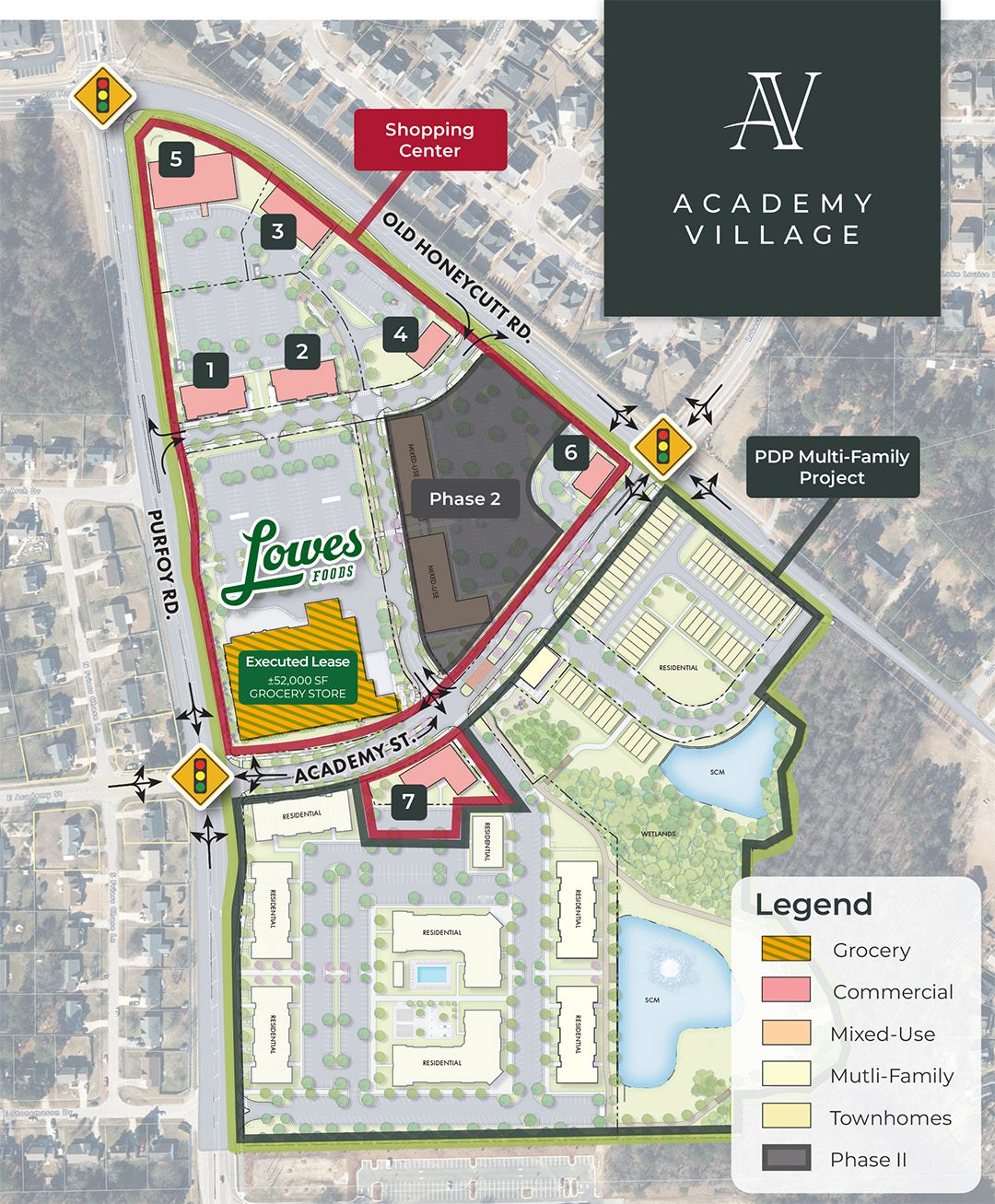 Academy Village master plan Fuquay-Varina NC