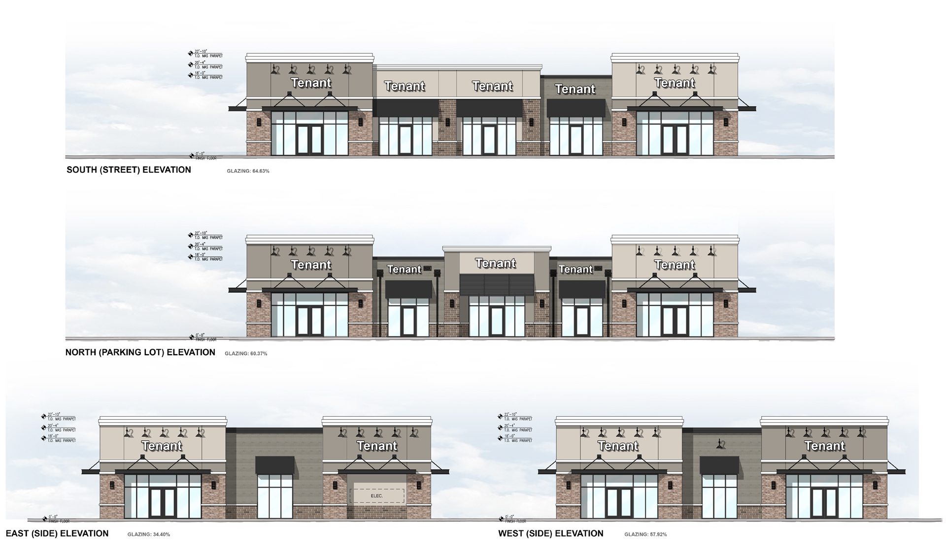 Nantz Road Retail Elevations