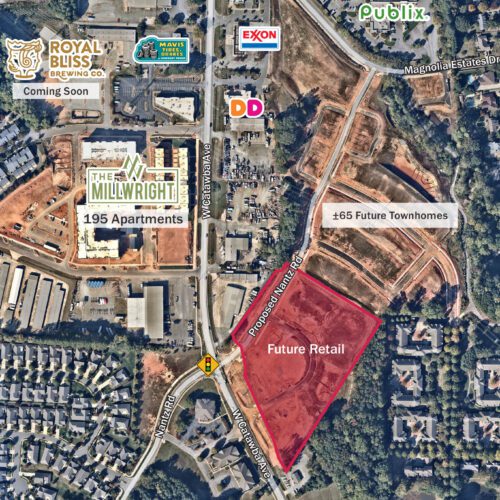 Nantz Road Retail Site Aerial