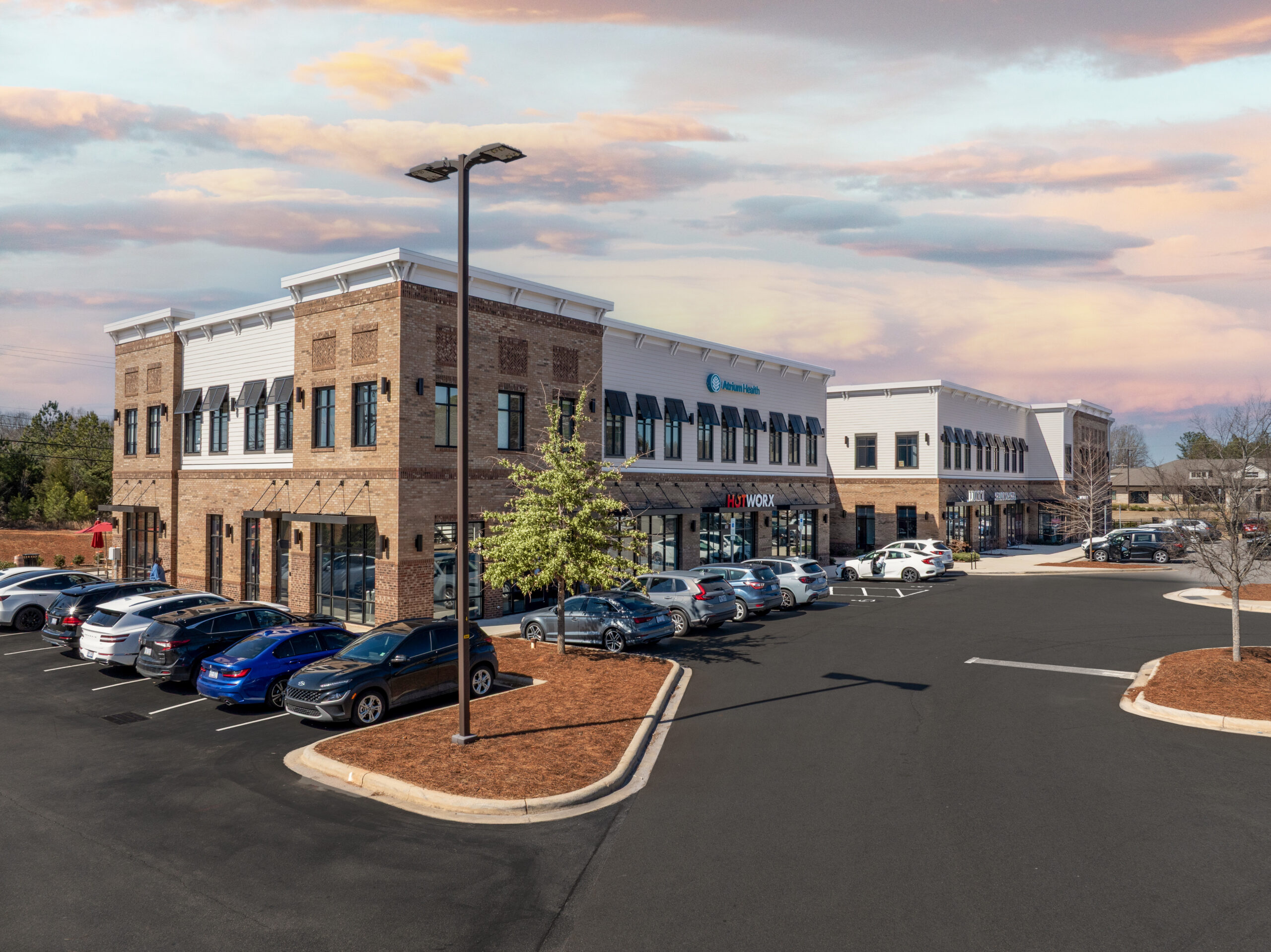 Brick Multi Tenant 2 story Building with parking lot