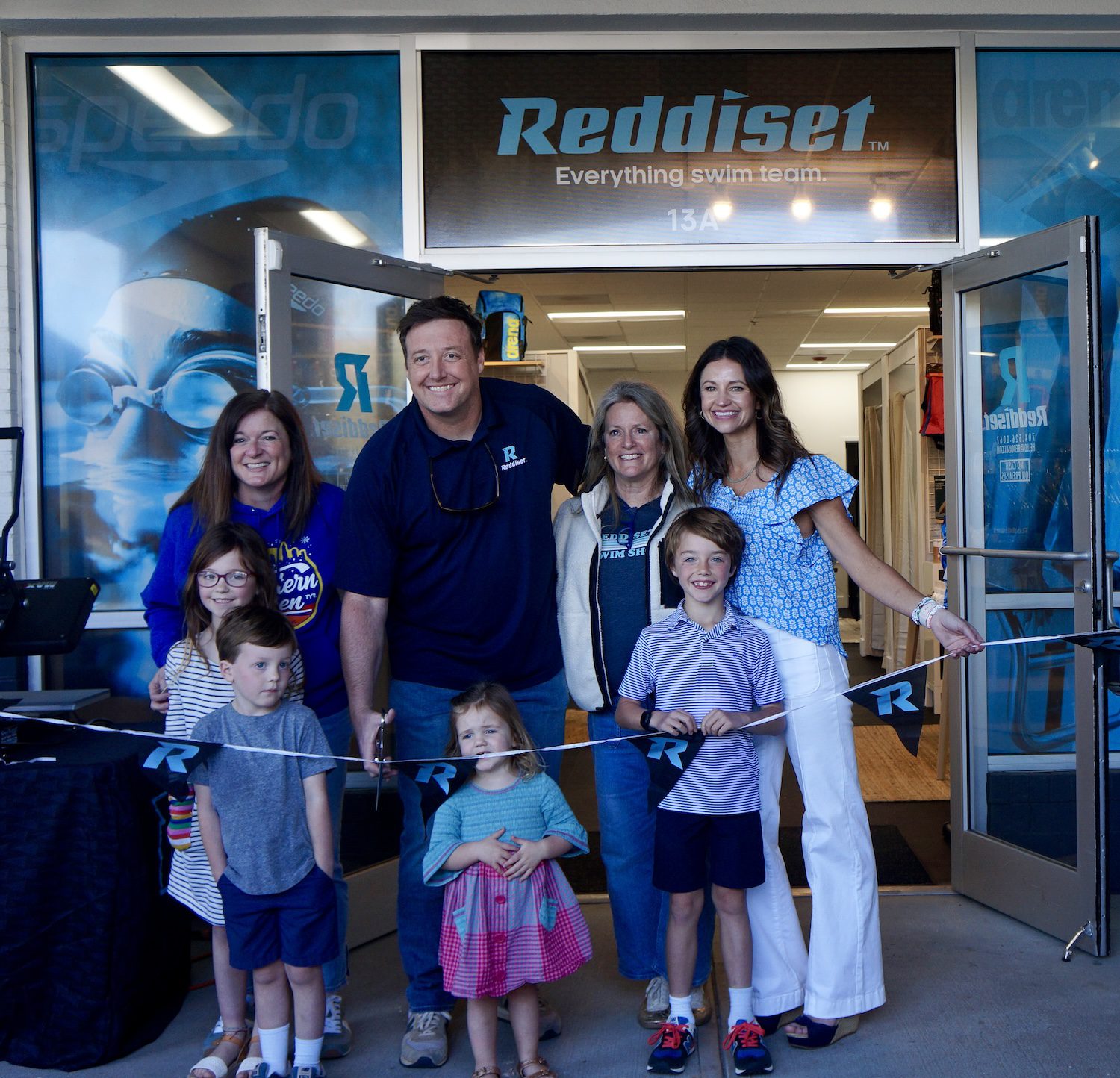 Reddiset swim shop grand opening family business