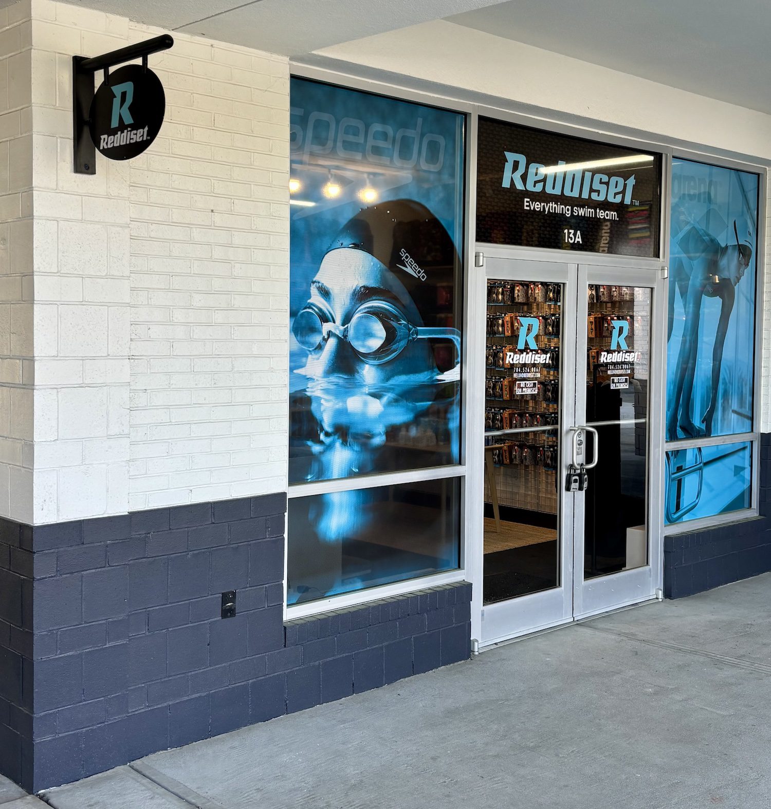 Reddiset swim store front doors