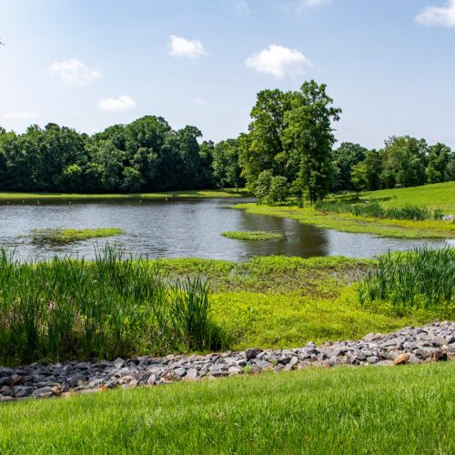 SCM stormwater pond commercial property
