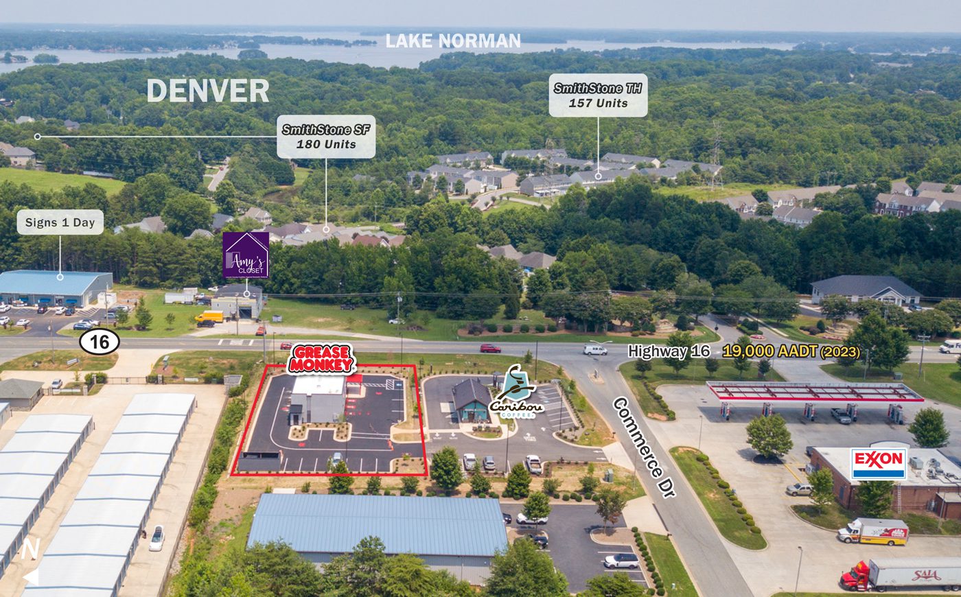 Aerial Map of Grease Monkey
