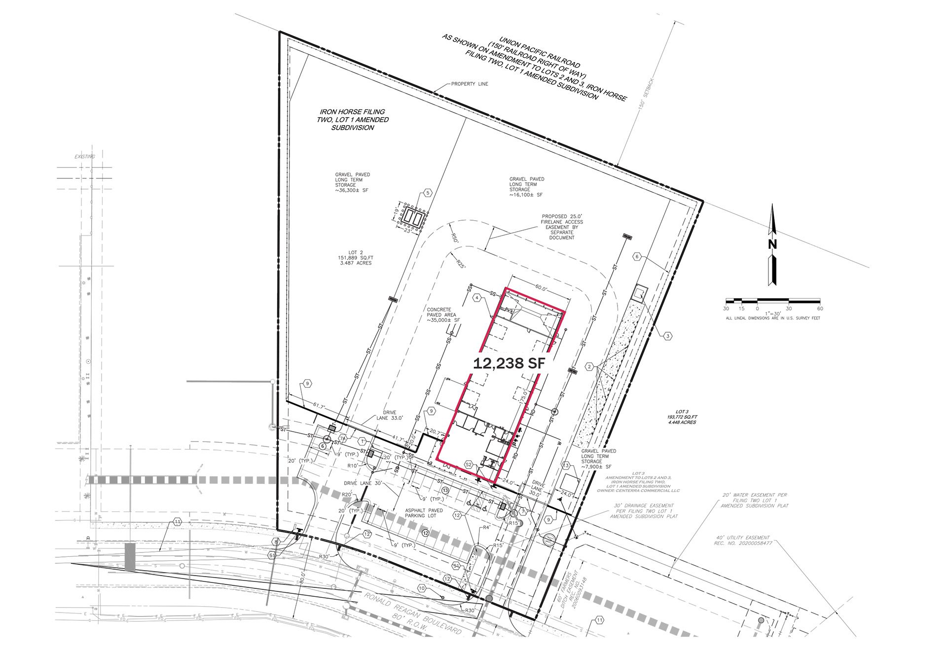 Sunbelt Rentals Johnstown, CO Site Plan