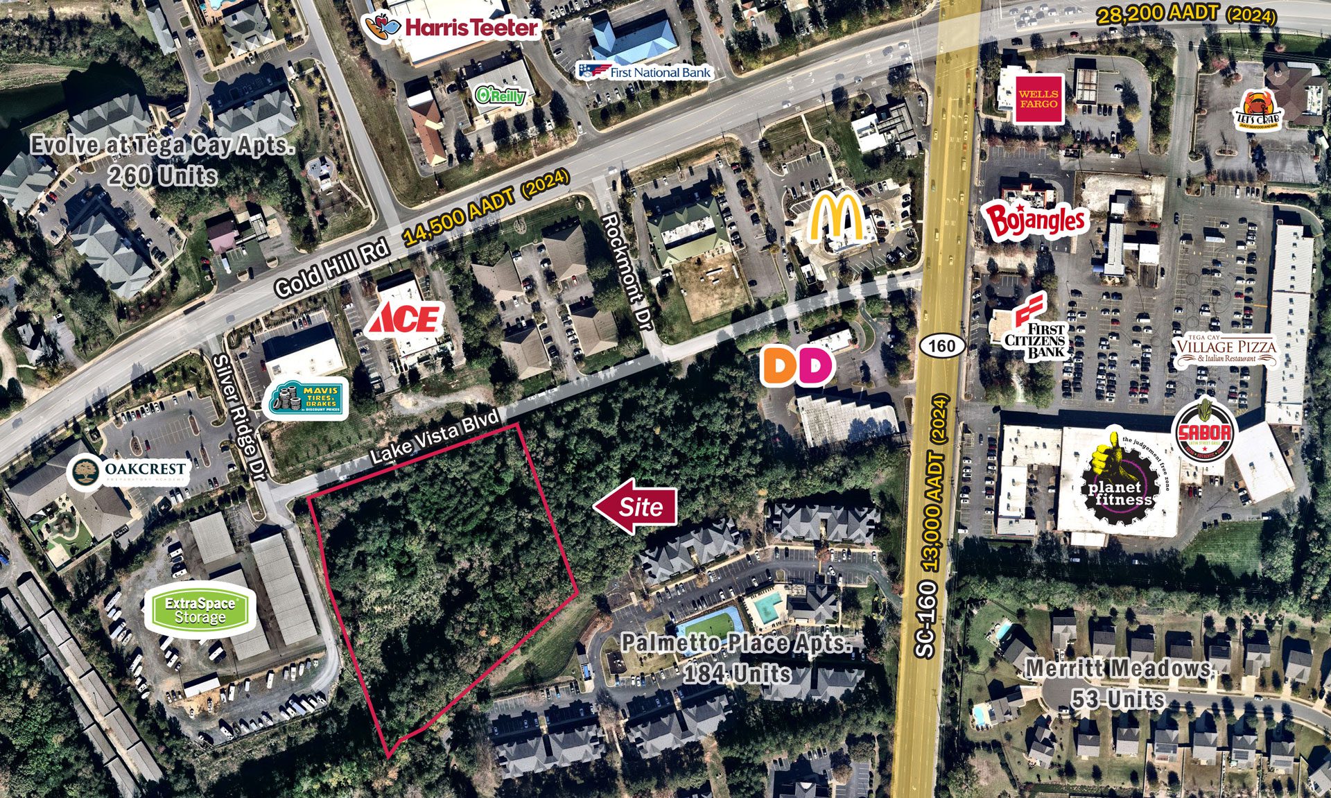Lake Vista Fort Mill Area commercial aerial