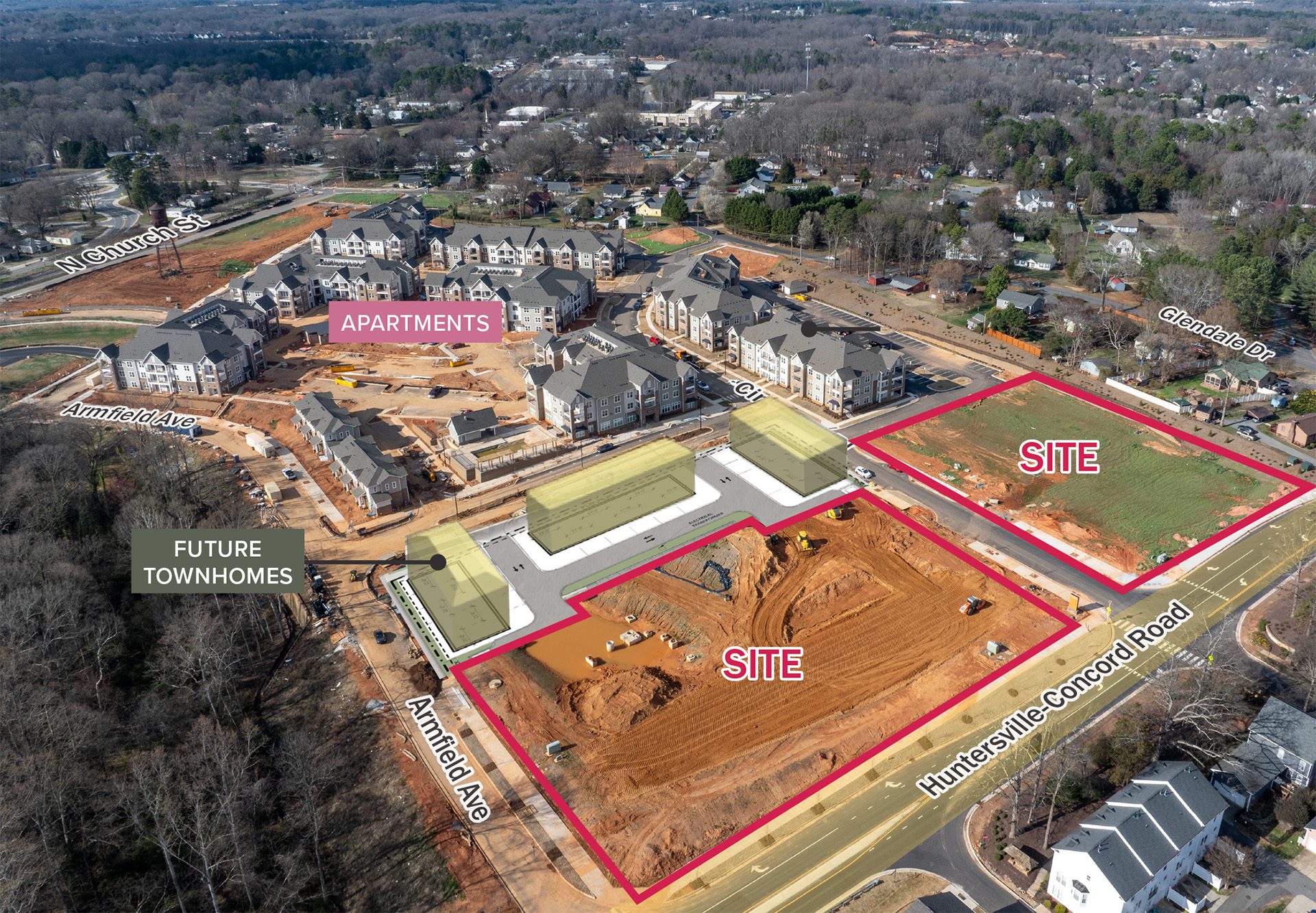 Vermillion Village land aerial