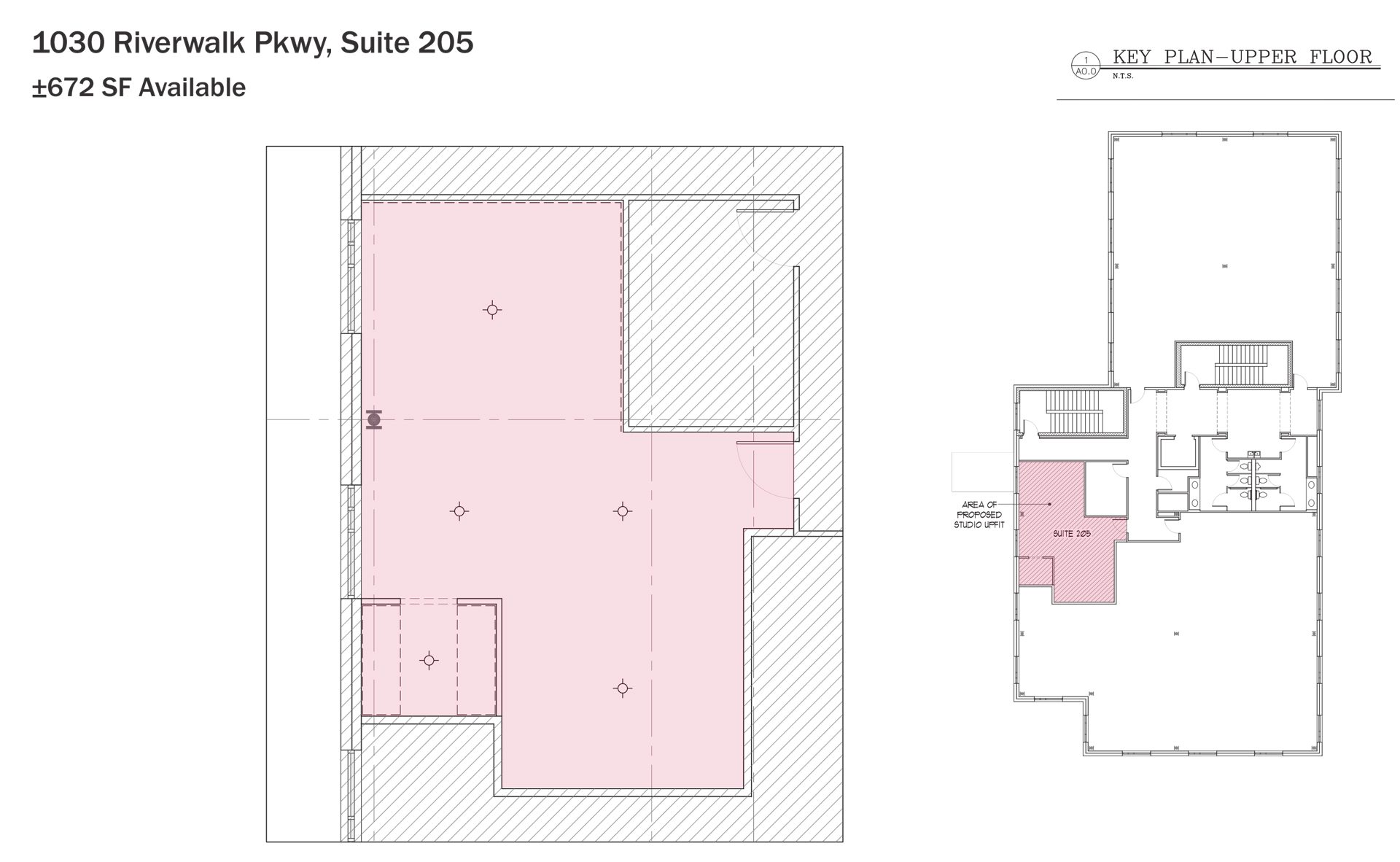 1030 Riverwalk Parkway Unit 205 Office Floor Plan