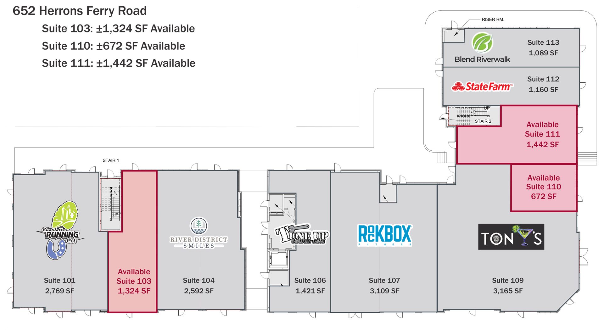Riverwalk Retail Leasing Plan