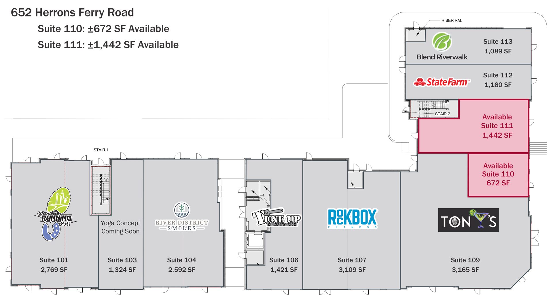 Riverwalk Retail Leasing Plan