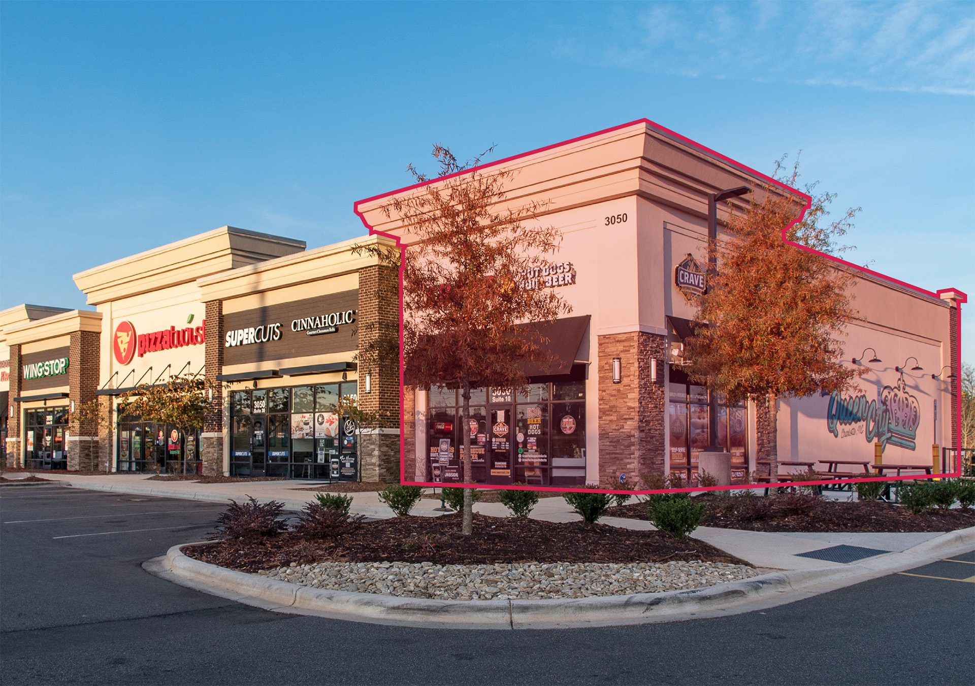 Shops on Derita available endcap space Concord