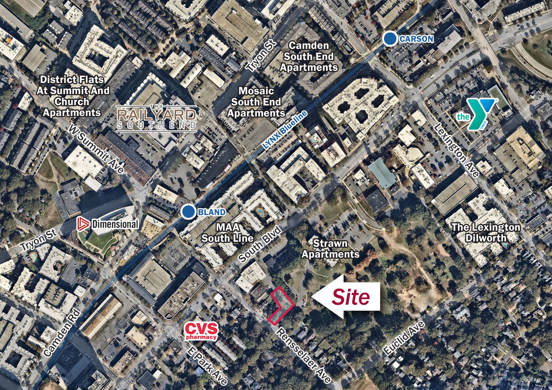 Rensselaer Ave Land Aerial