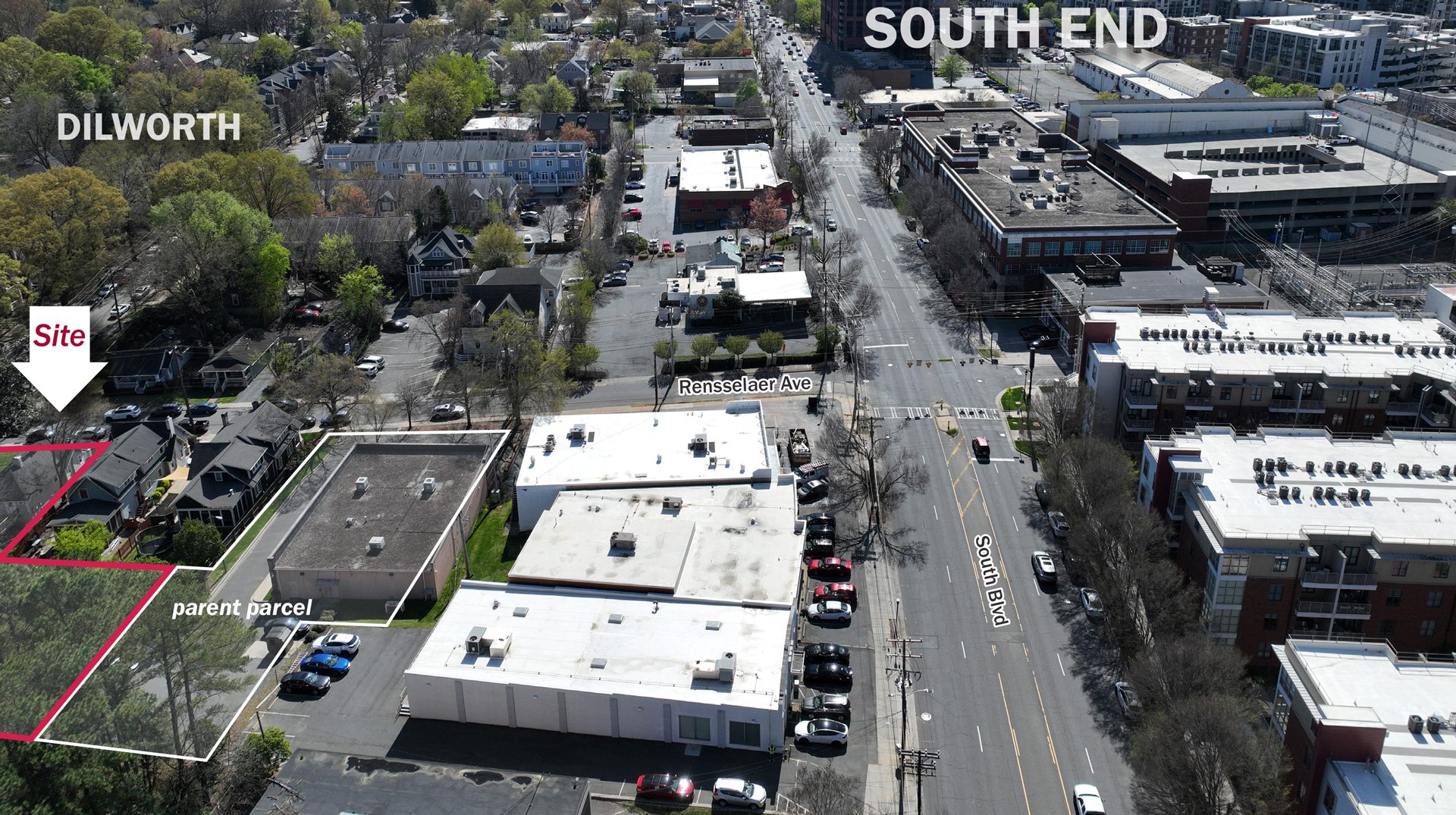 Rensselaer Ave Land Site Aerial