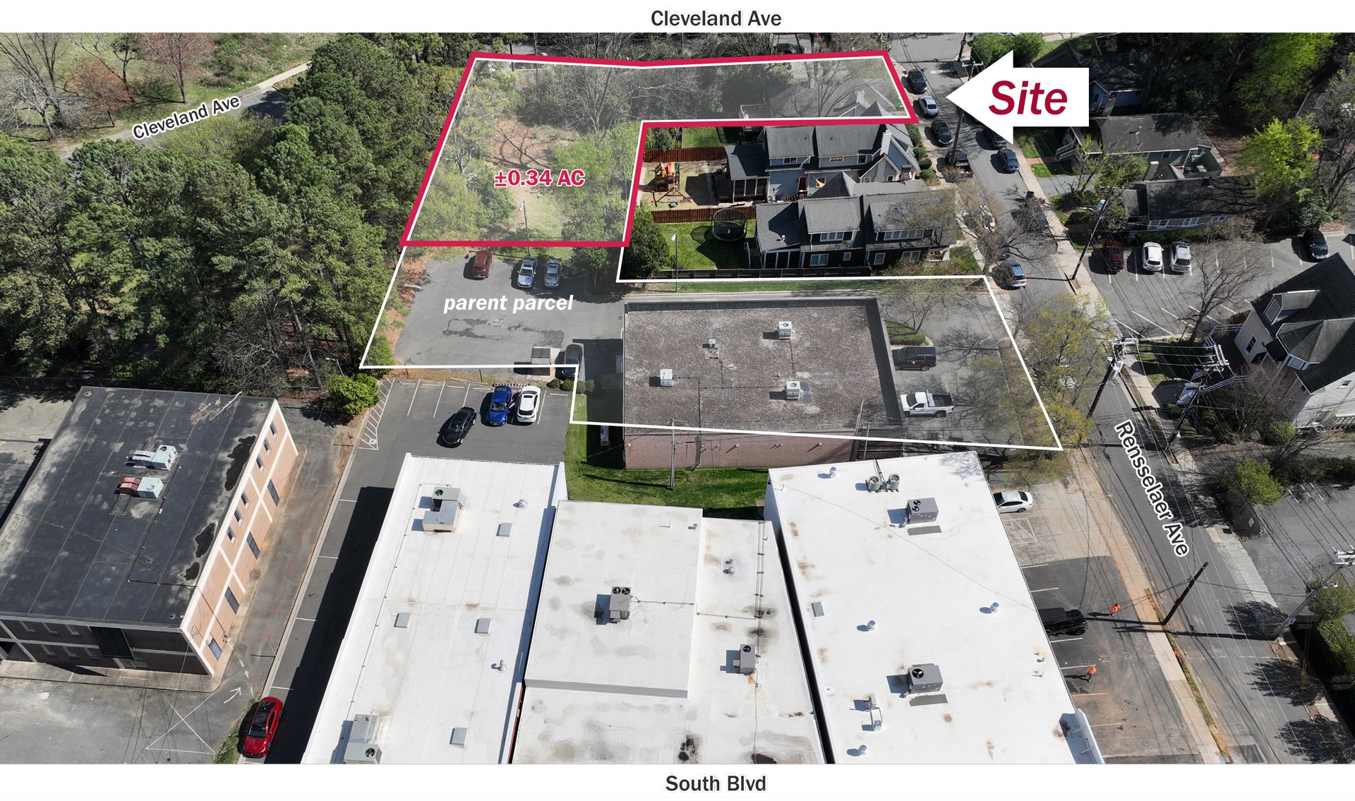 Rensselaer Ave Land Site Aerial