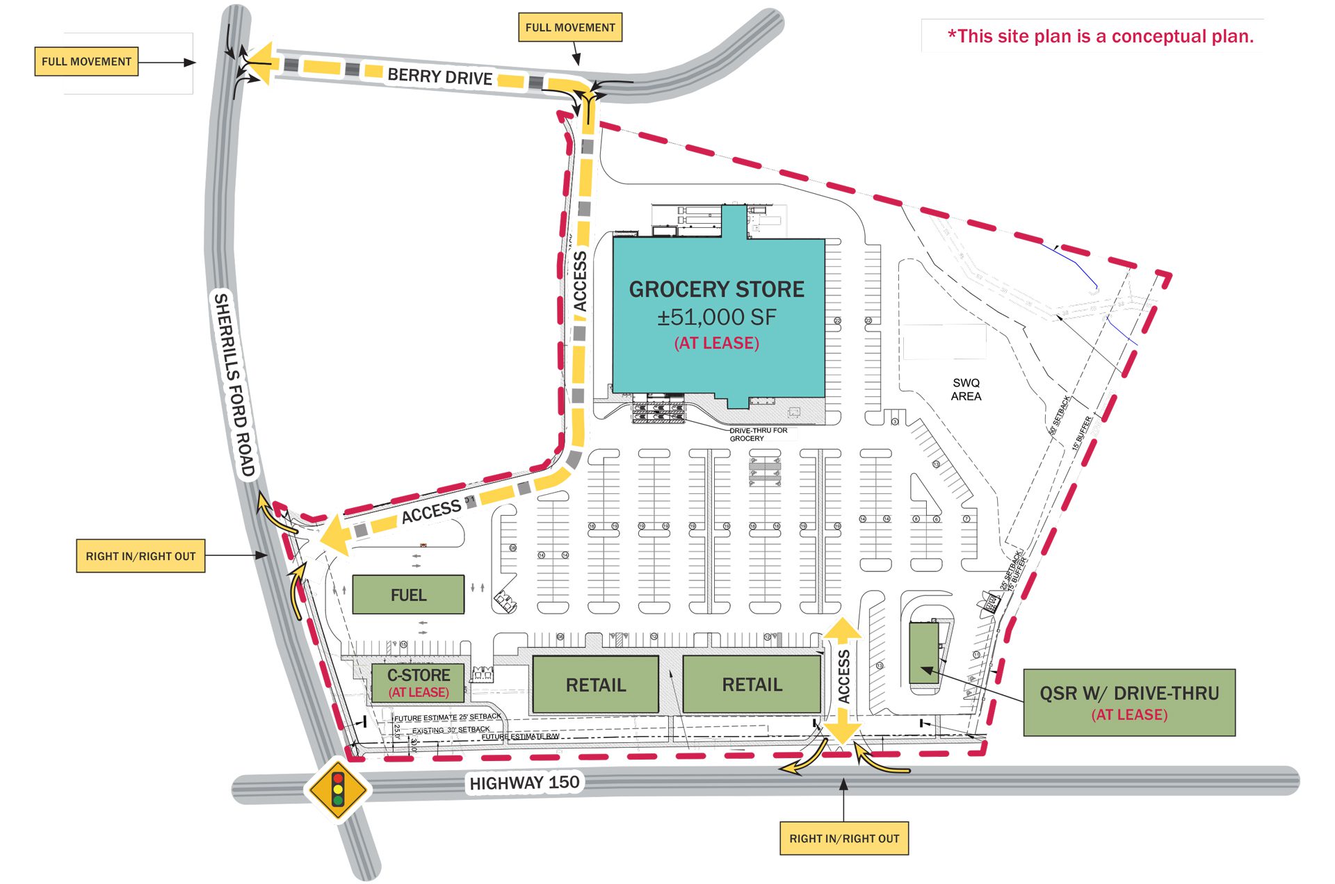 Terrell Town Center Conceptual Site Plan