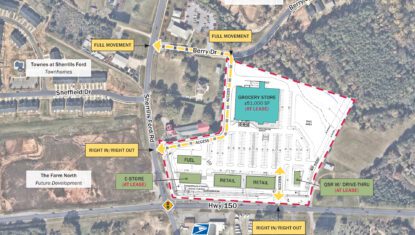 Terrell Town Center Conceptual Site Plan Overlay
