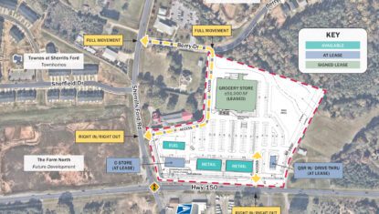 Terrell Town Center Site Plan Overlay