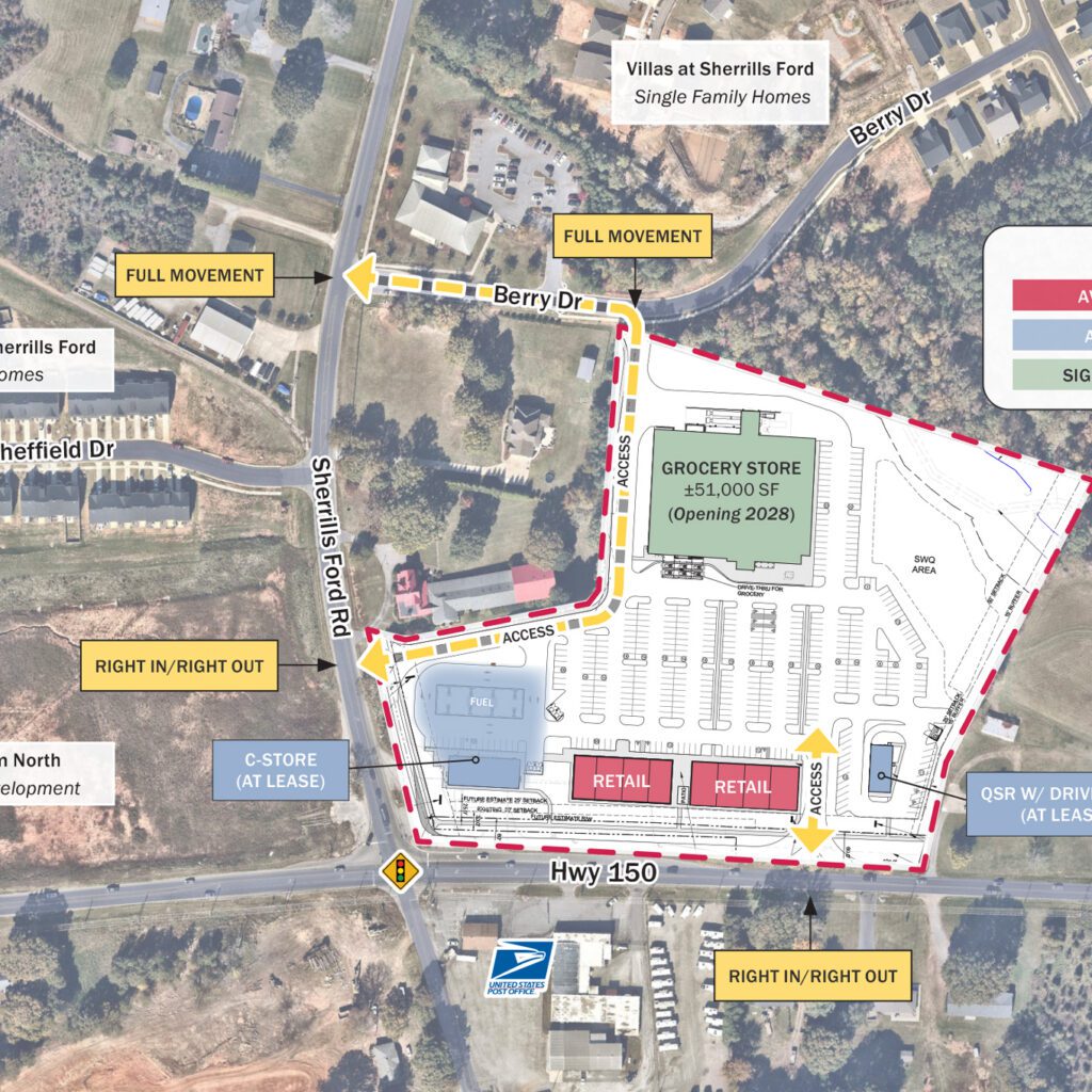 Terrell Town Center Aerial Overlay