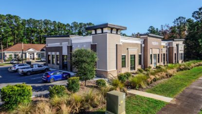 Tupelo Commons retail building exterior