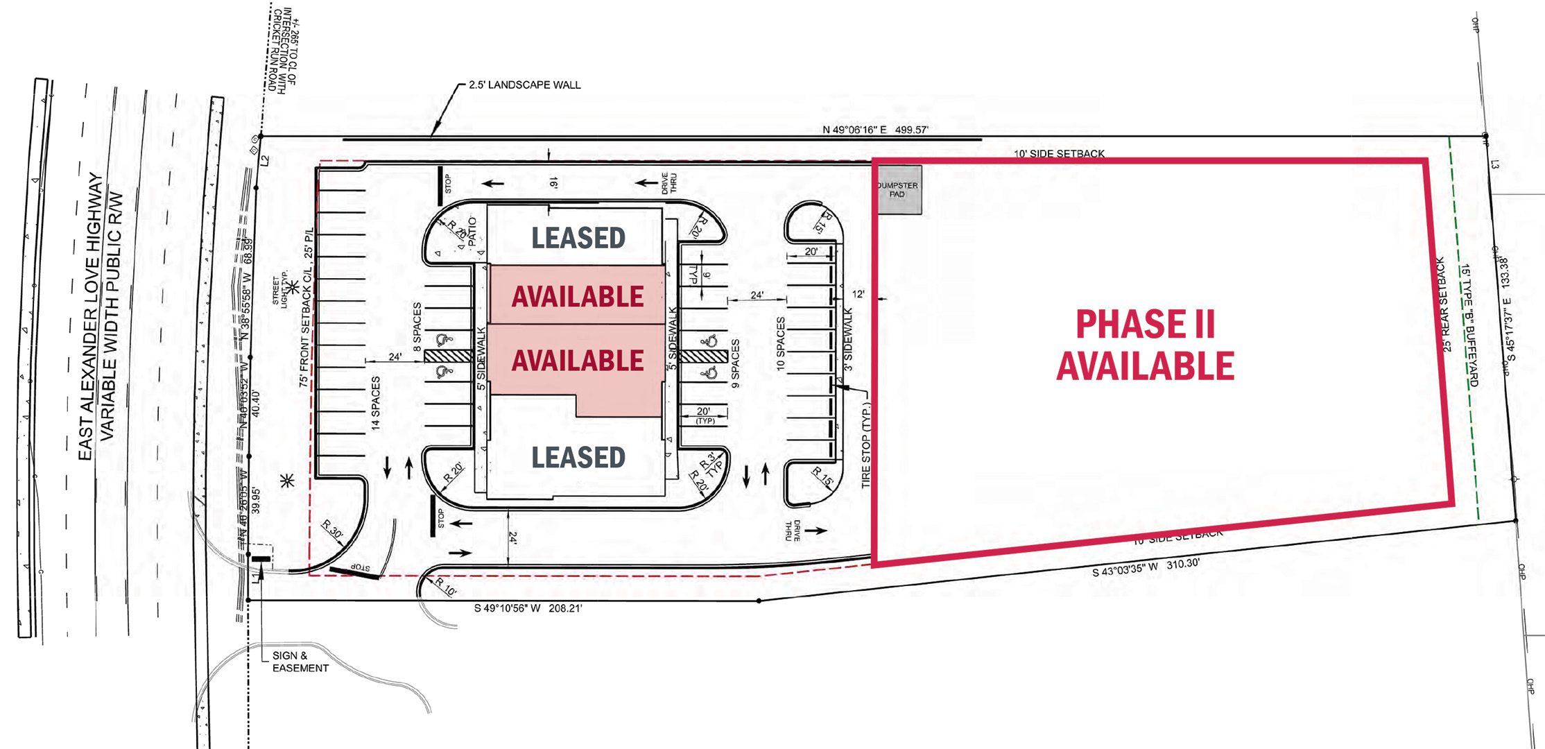 1530 Alexander Love Hwy site plan