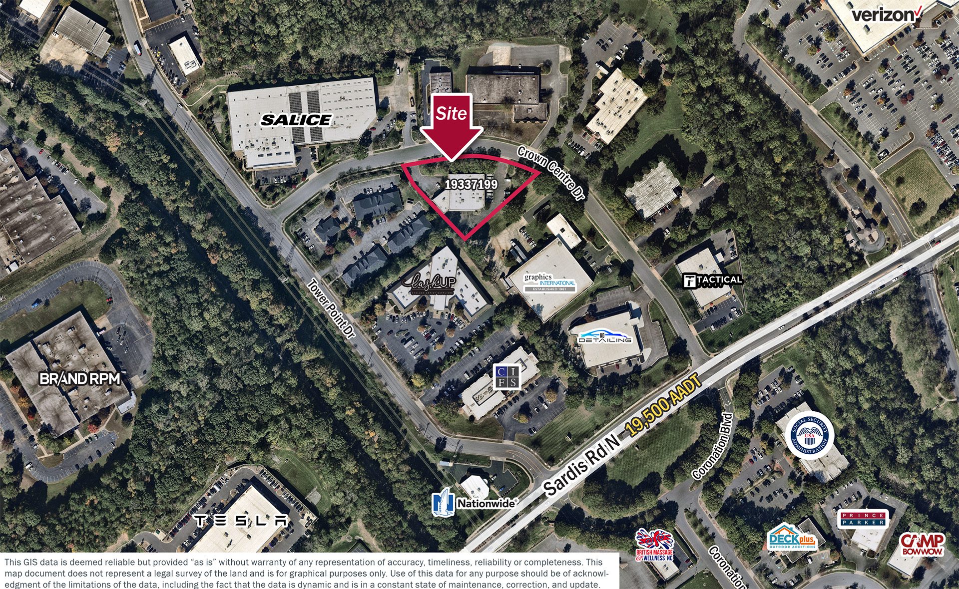 2200 Crown Centre land and flex building aerial