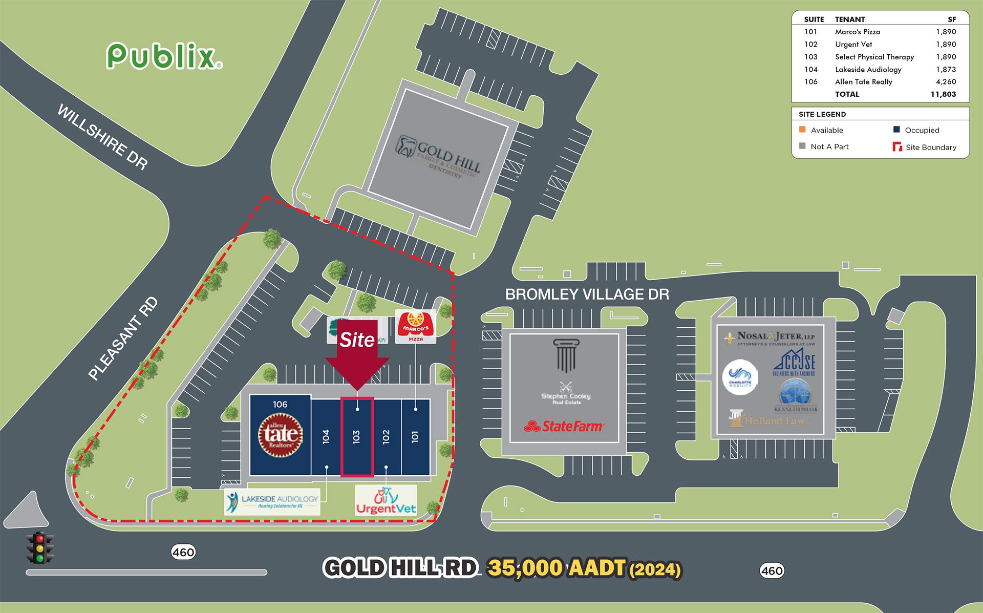 Gold Hill & Pleasant Rd site plan