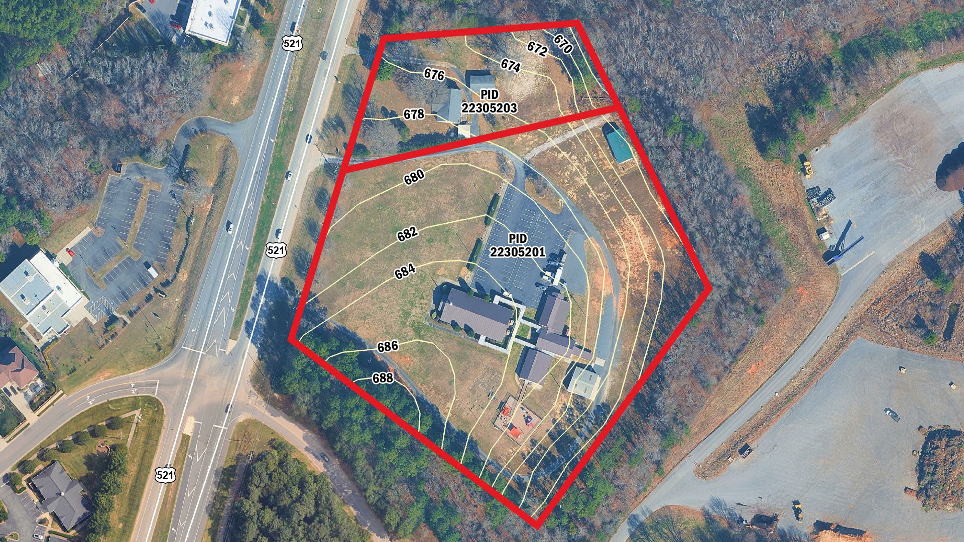 Hwy-521-Baptist-Church-Topo