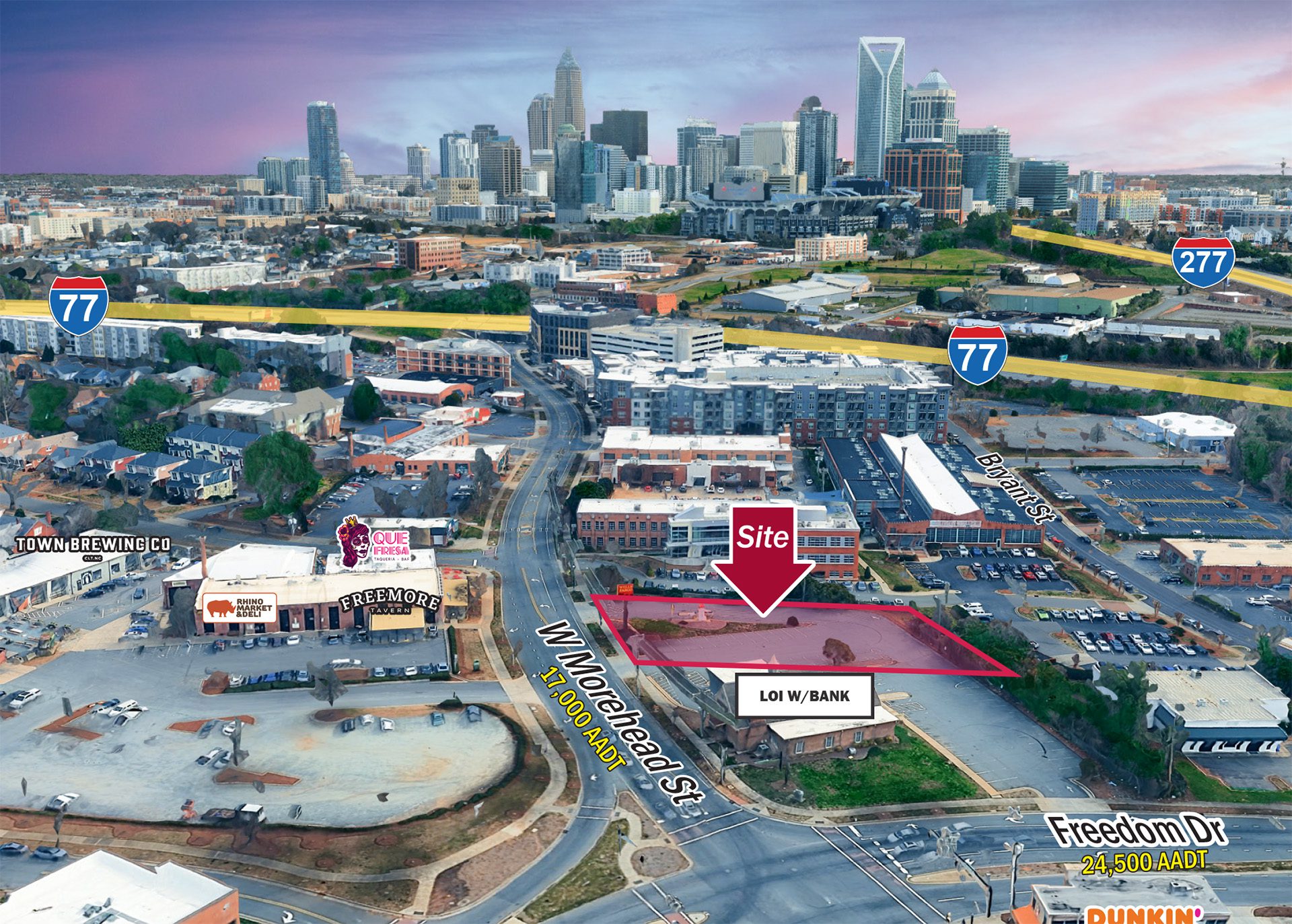 1527 W. Morehead oblique aerial