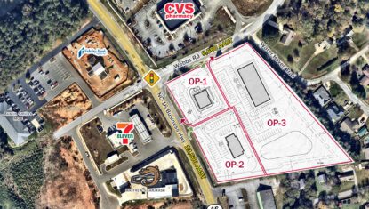 Outparcel site plan in Denver, NC