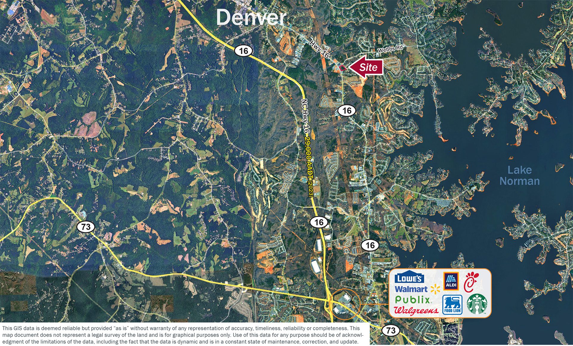 Denver NC location aerial