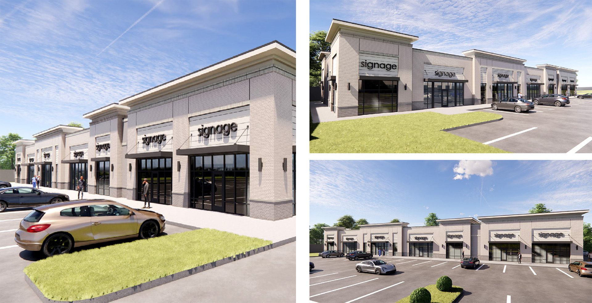 conceptual building renderings for medical office in Denver NC