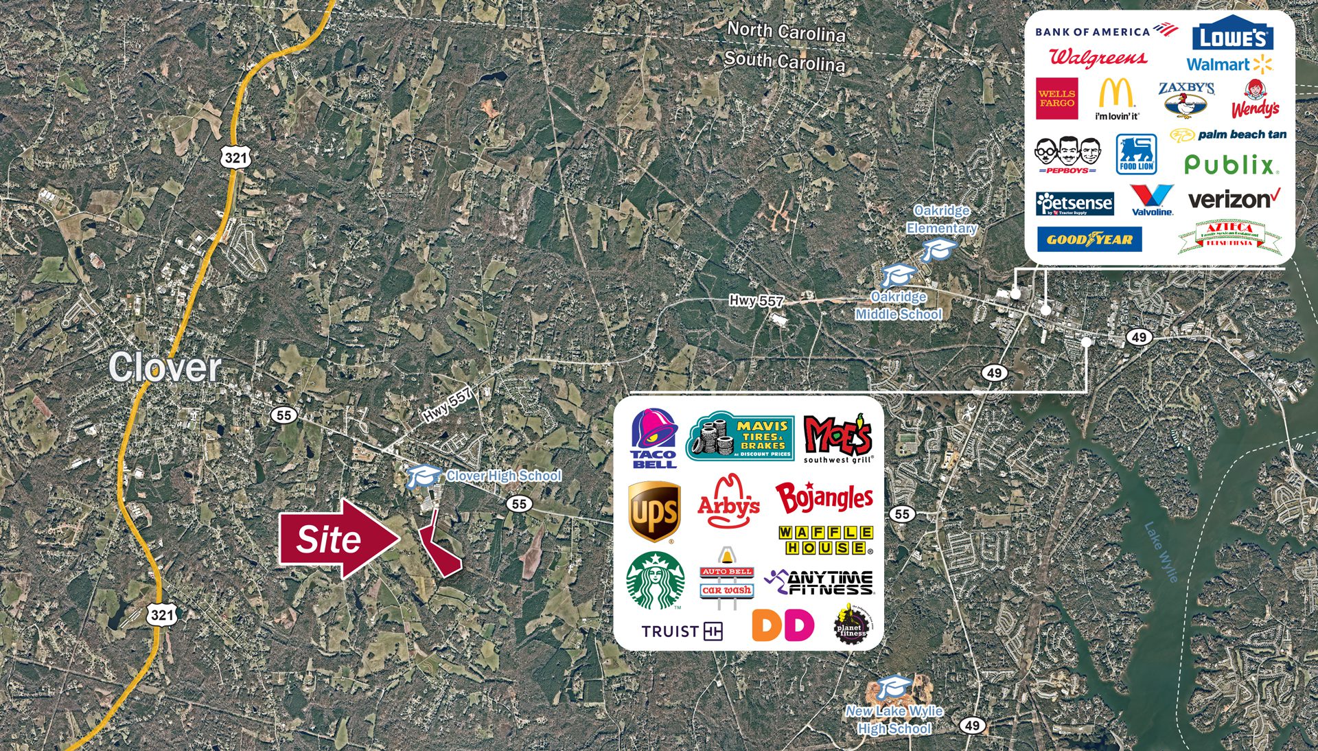 Hwy 55 Land Market Aerial