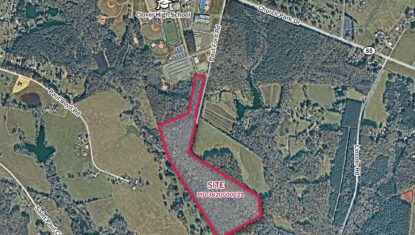 Hwy 55 Land Parcel Aerial