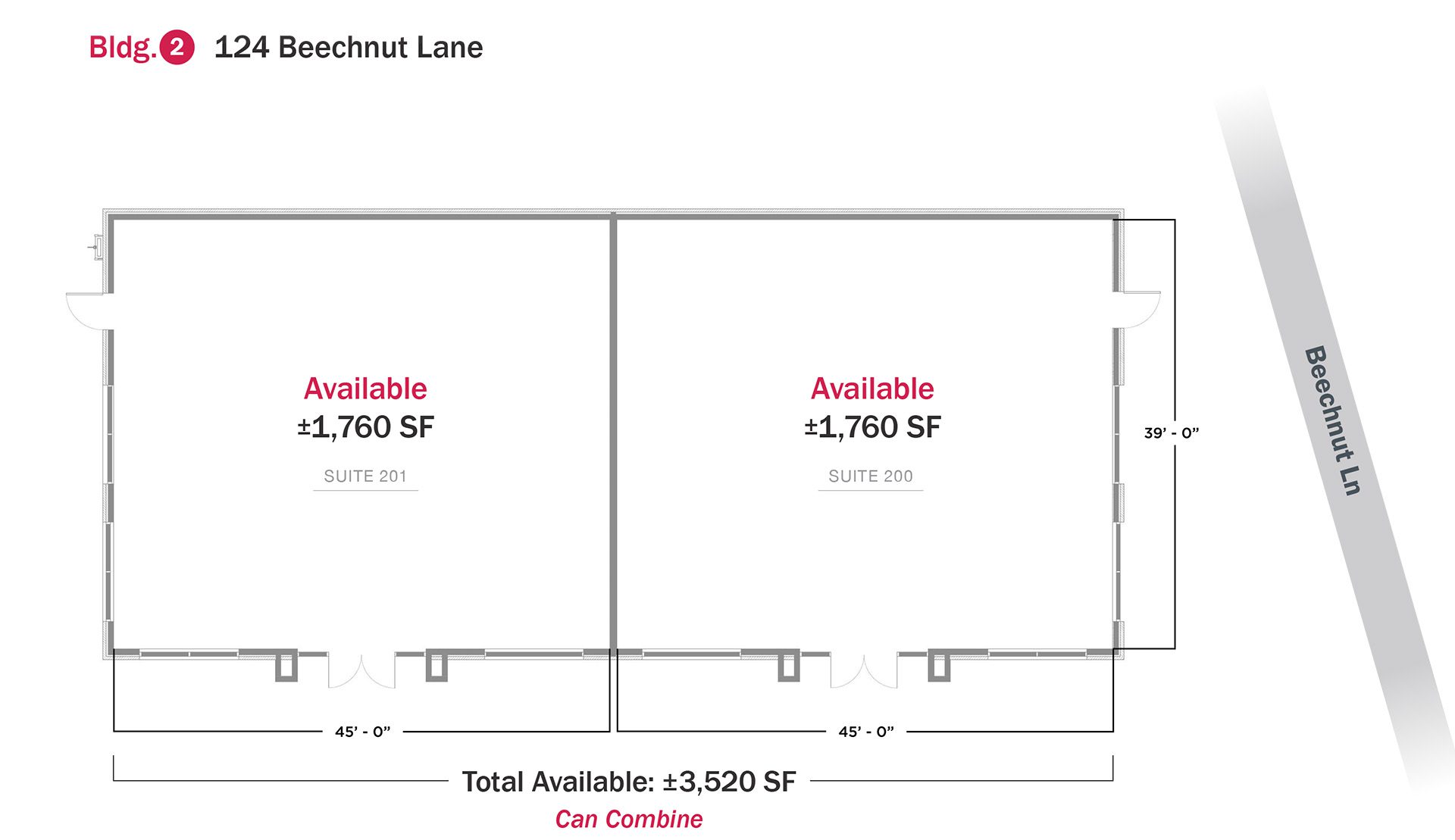 124 Beechnut Lane leasing plan