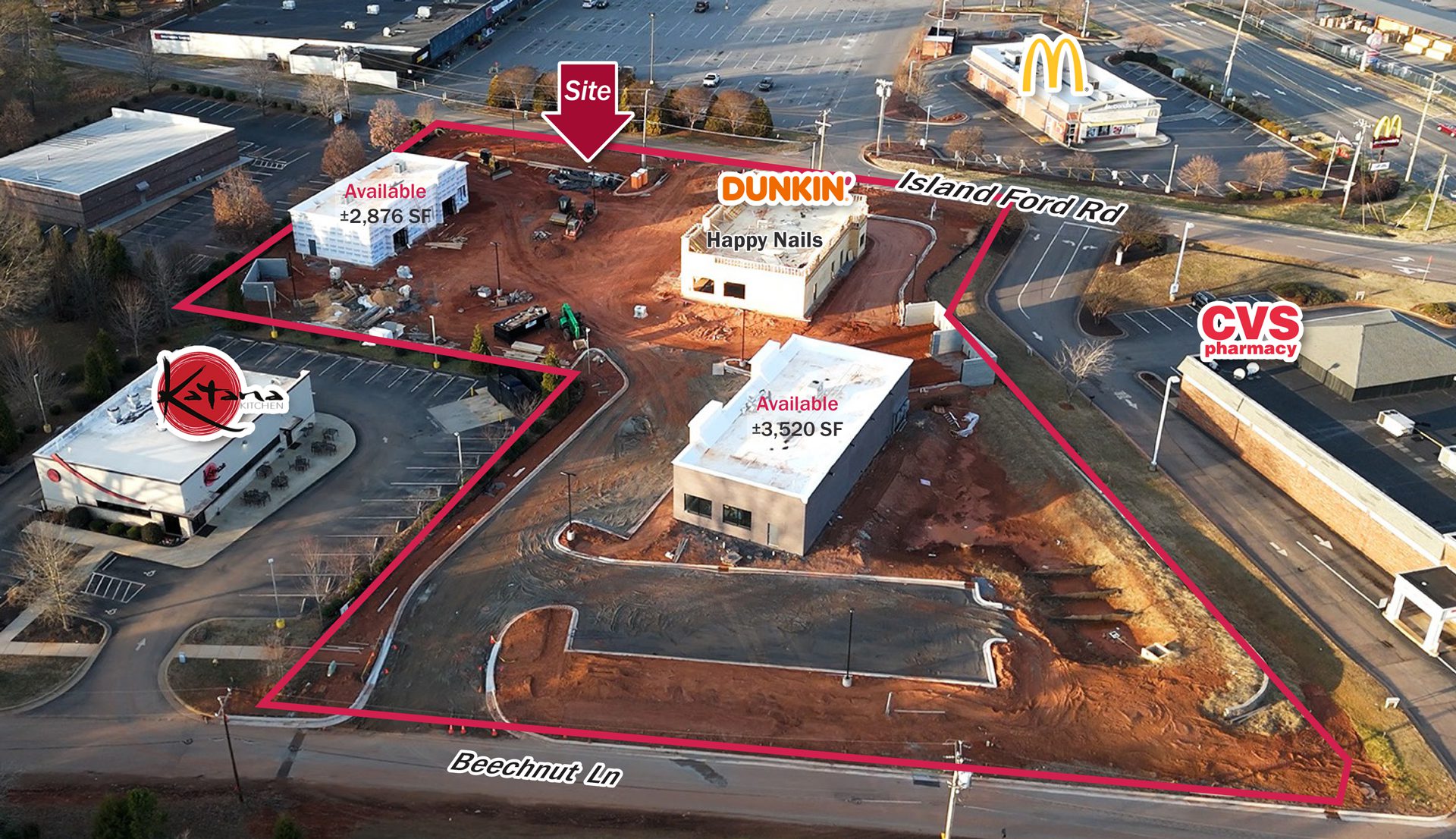 139-141 Island Ford Rd Statesville UC aerial