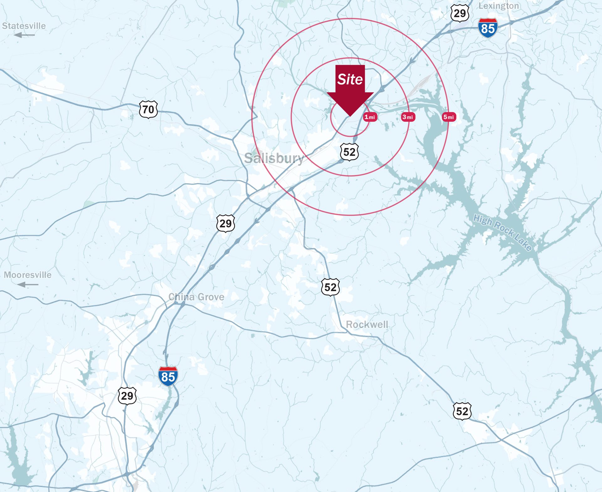 Salisbury Industrial Locator Map